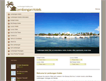 Tablet Screenshot of lembongan-hotels.com